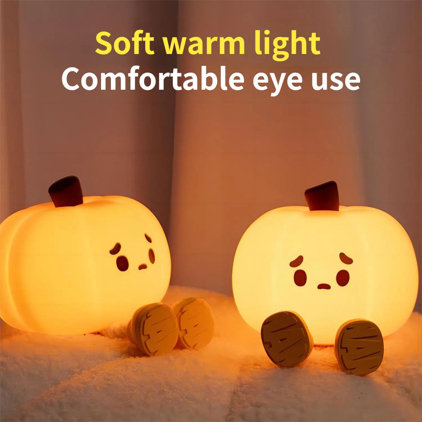 Cute Pumpkin Night Light